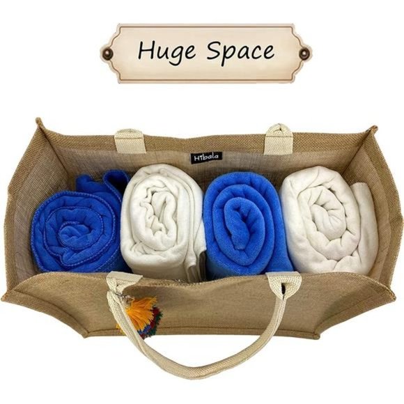 LARGE Beach Bag Straw Bag Beach Tote Handmade Color 1 - Picture 2 of 6